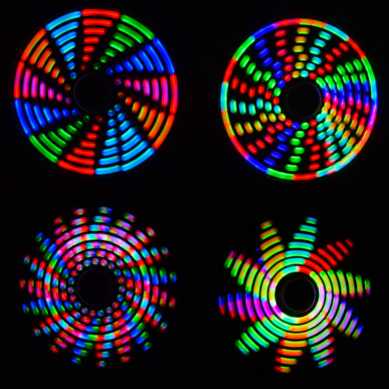 5pcs Geekcreit DIY Full Color Rotating POV DIY LED Flash Kit Hand Spinner Electronic Kit