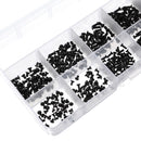 500Pcs Universal Laptop Notebook Computer Flat Head Screw Assortment Kit with Screwdriver