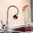 Chrome Kitchen Sink Faucet 360 Rotate Spout Basin Bathroom Hot & Cold Water Mixer Tap