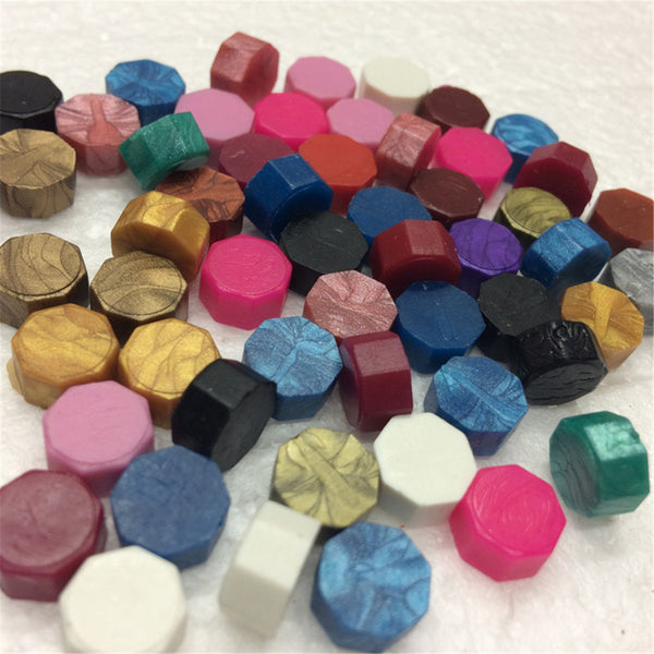 35Pcs Colorful Sealing Wax Beads Wax Seal Stamp Wedding Decor Supplies Invitation Stationer