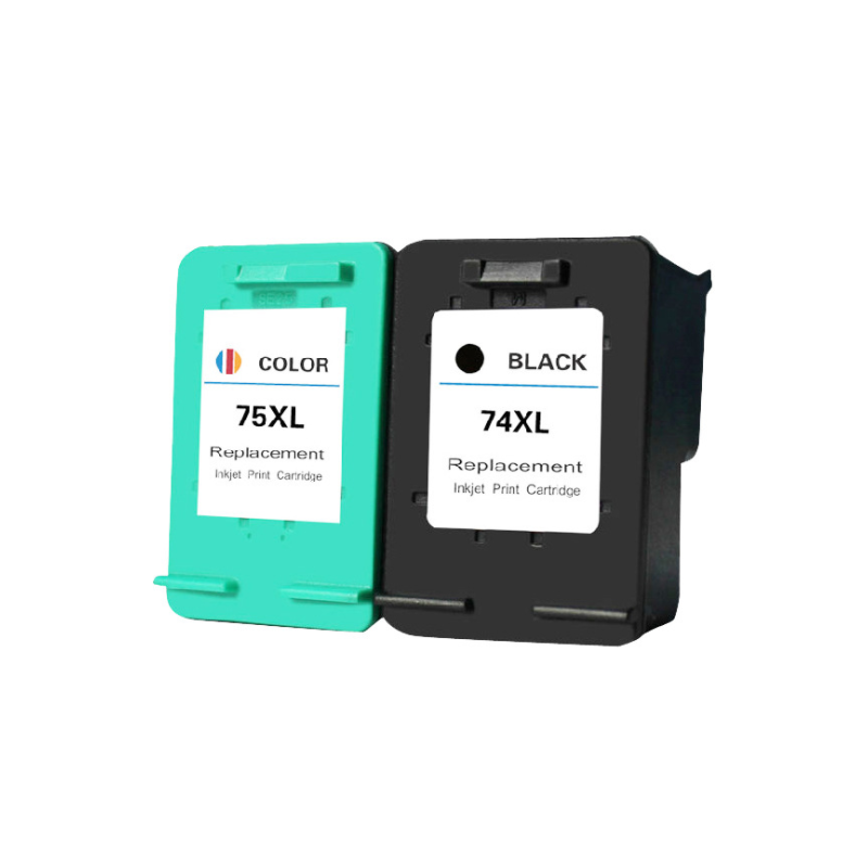 ZSMC HP Ink Cartridge For HP74XL 75XL CB335W CB337W Deskjet D4260 D4263 D4280 D4360 D4363 D5360 OfficeJet J5725 J5730 Inkjet Printer Ink