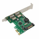 SSU N02S PCI-E to USB3.0 Expansion Card Rear Two NEC Chips for Desktop Computer
