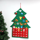 Christmas Tree Advent Calendar Felt Fabric Countdown Xmas Display Decor Ornament
