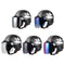 3-Snap Flip Up Open Face Motorcycle Helmet Visor Shield Five Colors