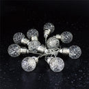 3.8M Solar Powered 10 LED Pineapple Hanging Bulb String Light Christmas Outdoor Party Patio Decor