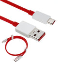 OnePlus 7/7t pro Warp Charger 30W Power Adapter Charge Type-C Flat Data Cable