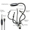 USB LED 3X Magnifier PCB Fixture Bench Vise Table Clamp Soldering Helping Hand Soldering Station Third Hand Tool with 5Pcs Flexible Arms