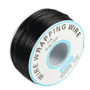 5pcs Black 0.55mm Circuit Board Single-Core Tinned Copper Wire Wrap Electronic Wire Jumper Cable