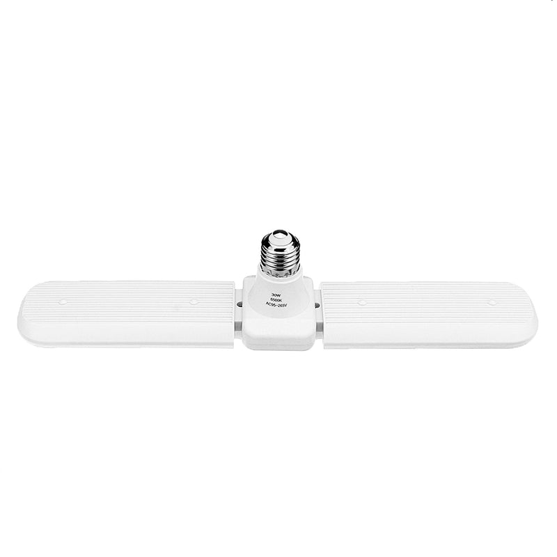 AC85-265V E27 30W Two-leaf Adjustable Foldable Fan Blade 152LED Indoor Ceiling Lamp Light Bulb