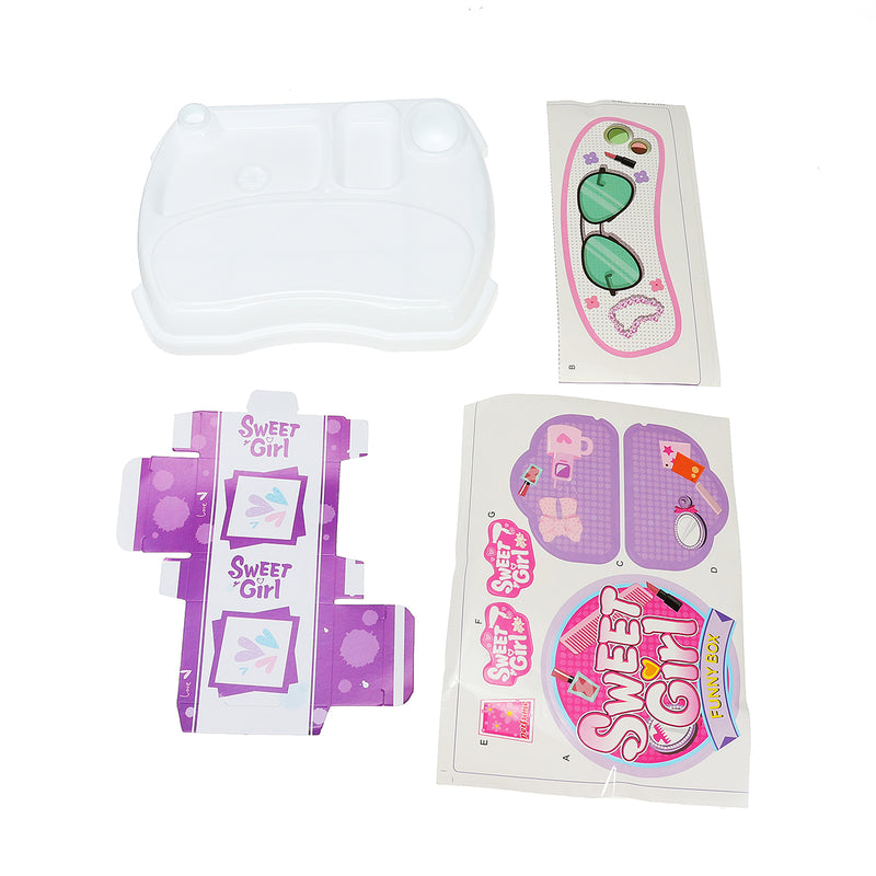 Set of Pricess Makeup Hairdressing Kit Kids Girls Pretend Play Children Toys Gift