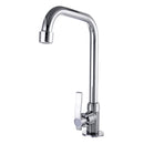 Stainless Steel Single Hole Faucet Kitchen Wash Basin Rotate Water Taps Mixer