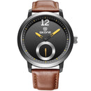 SKONE 5015 Men Women Quartz Watches Water Resistant Leather Business Leisure Wrist Watch