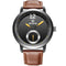 SKONE 5015 Men Women Quartz Watches Water Resistant Leather Business Leisure Wrist Watch