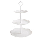 3 Tier Cake Stand Afternoon Tea Wedding Plates Party Embossed Display Tableware Cake Decorations