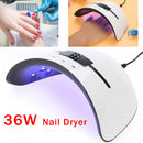 36W Professional UV/LED Lamp Smart Nail Dryer Gel Polish Curing Manicure Machine