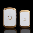 CACAZI A20 Wireless Music Doorbell Waterproof AC 110-220V 300M Remote Door Bell 1 Button 1 Receiver