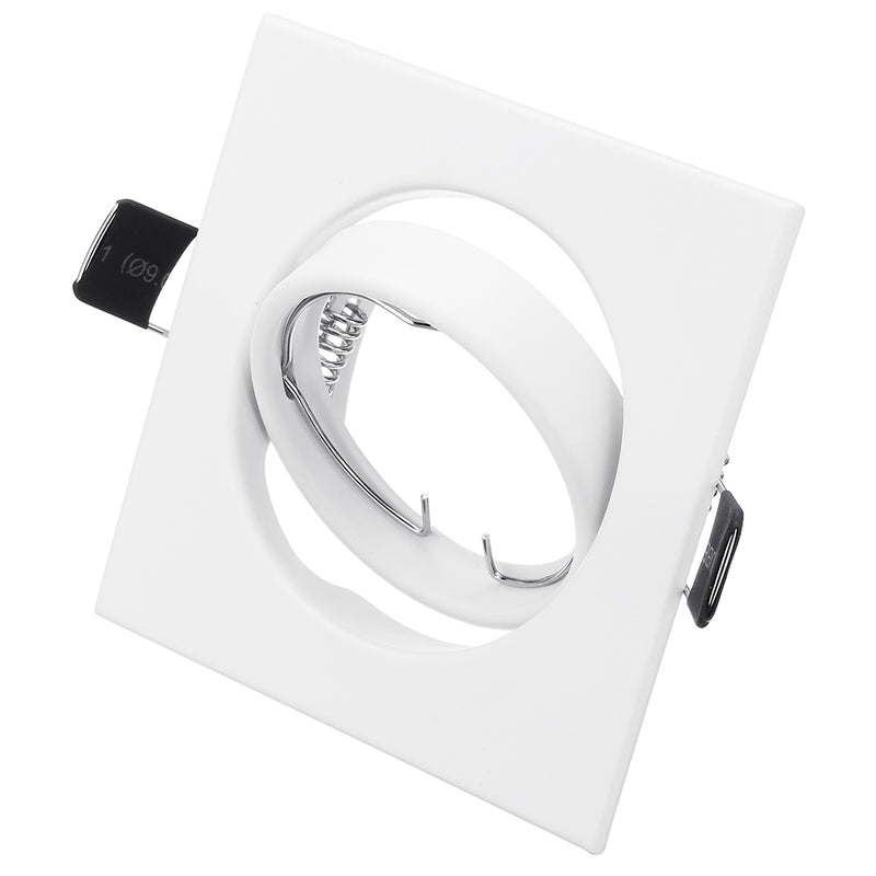 Square Rotation LED Downlight Ceiling Lamp Bracket for 70-75mm GU10 MR16 Light Bulb