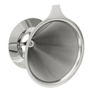 Stainless Steel Pour Over Coffee Dripper Paperless Reusable Double Layer Mesh Coffee Maker Cone Filter