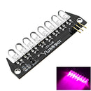 8 Bit 5mm F5 Bright LED Pink Light Module Electronic Building Blocks For