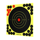 50 Pack 8'' Bullseye Splatterburst Stick Splatter Adhesive Archery Shooting Target Paper