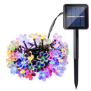 Solar Powered 6M 30LEDs Blossom Flower Outdoor Fairy String Lights for Christmas Wedding Party