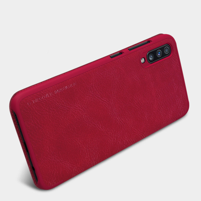NILLKIN Flip Card Slots Full Cover PU Leather PC Protective Case For Samsung Galaxy A70 2019