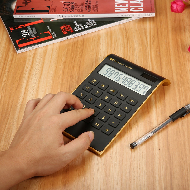 Electronic Solar Dual Power Calculator Ultra Thin 10 Digits Standard Function For Office School Use