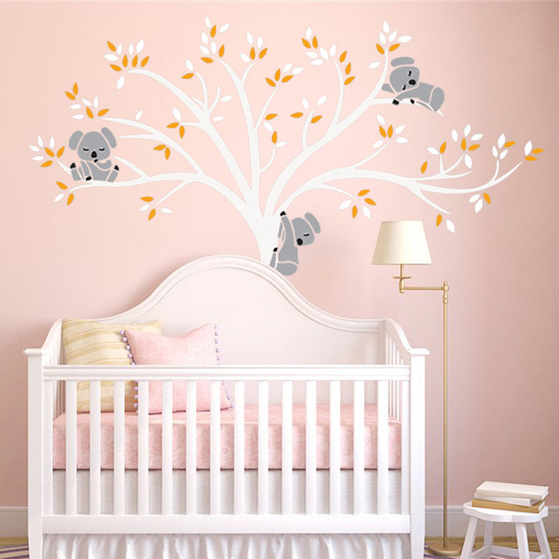 Removable Mural Koala Tree Wall Sticker Kids Decals Home Room Nursery