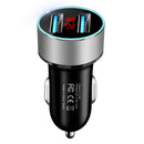 Bakeey 15W LED Light Digital Display Fast Charging USB Car Charger For iPhone XS 11Pro Huawei P30 Pro Mate 30 Xiaomi Redmi 7A 9Pro