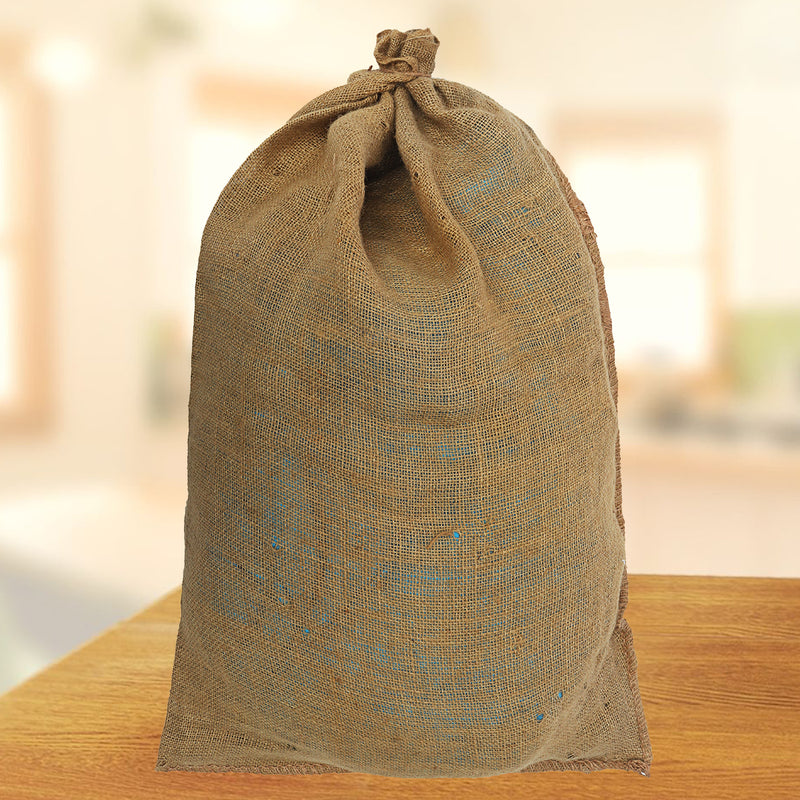 Large Hessian Jute Bag Grain Sack Sandbag Produce Kitchen Storage Bag 60x90CM