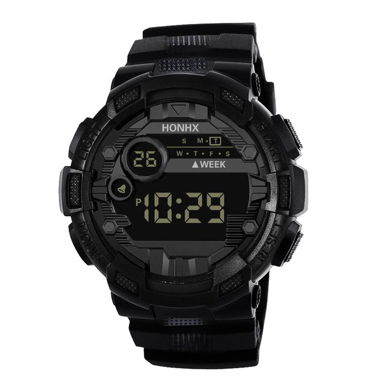 HONHX 71-66F Men Camouflage Fashion Sport Style Luminous Display Digital Watch