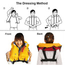 Life Jacket 5S Automatic Inflation Foldable Lasts 48 Hours Waterproof Swim Gear Swimwaer