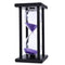 60 Minutes Sand Hourglass Timer Sandglass Countdown Timing Clock Timer Office Decorations Black Frame