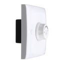 220V LED Dimmer Single Light Rotary Switch for Dimmable Lighting White