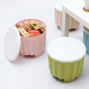 Honana HN-017 Multifunction Storage Box Colorful Organizer Home Folding Stool Ottoman