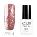 8 Colors Rose Gold Nail Gel Polish Glitter Soak-off UV Gel Varnish Nail Art Long-Lasting