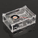 Transparent Acrylic Case Shell Enclosure Box with Fan For Raspberry Pi 3B/2B/B+
