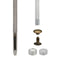 135 pcs Single Cap Rivets Metal Leather Rivets with 3 Pieces Tool kits for Rivets Replacemen