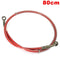 60cm - 200cm Motorcycle Brake Clutch Oil Hose Braided Line Pipe