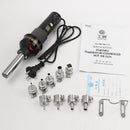 GJ-8018 220V 450W LCD Portable Electronic Heat Hot Air Desoldering Soldering Tools With 9 Nozzle