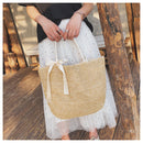 Women Straw Rattan Shoulder Beach Bag Crossbody Messenger Handbag Tote Outdoor Travel