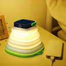 IPRee Solar Collapsible Folding Light Waterproof USB LED Lantern 3 Modes Outdoor Camping