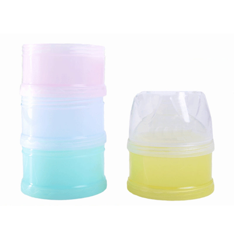 4 Layers Baby Kids Milk Powder Dispenser Container Storage Formula Home Kitchen Feeding Box