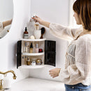 Multifunction Corner Storage Rack Plastic Waterproof Wall Mounted Shelf Bathroom Tools Kit