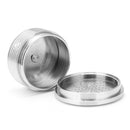 Stainless Steel Refillable Coffee Capsule Cup Reusable Coffee Pods w/ Pods Holder Coffee Spoon Brush for Nespresso