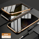 Bakeey Anti-peeping Magnetic Adsorption Metal Double-sided Tempered Glass Protective Case For iPhone X/XS/XR/XS Max/7/8/7 Plus/8 Plus