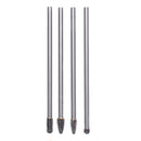 Drillpro 4Pcs 150-160mm Tungsten Carbide Rotary Burr Set 6mm Shank for Die Grinder Drill DIY Woodworking Metal Carving Polishing Engraving Drilling