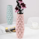 Nordic Style Flower Vase Origami Plastic Mini Bottle Imitation Ceramic Pot Decorations