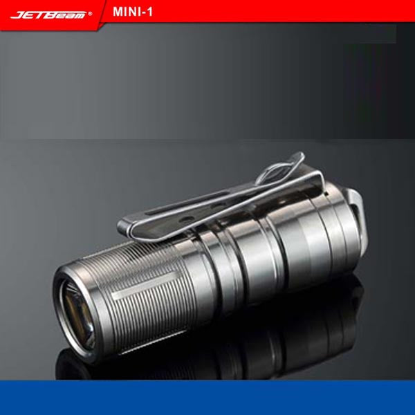 JETbeam Mini-1 TI Titanium XP-G2 130LM USB Rechargeable Mini LED Flashlight