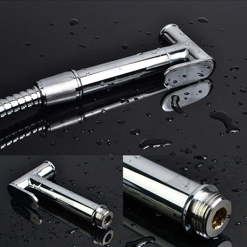 Brass Shataf Douche Kit Portable Toilet Bidet Handheld Chrome Sprayer Shower Head